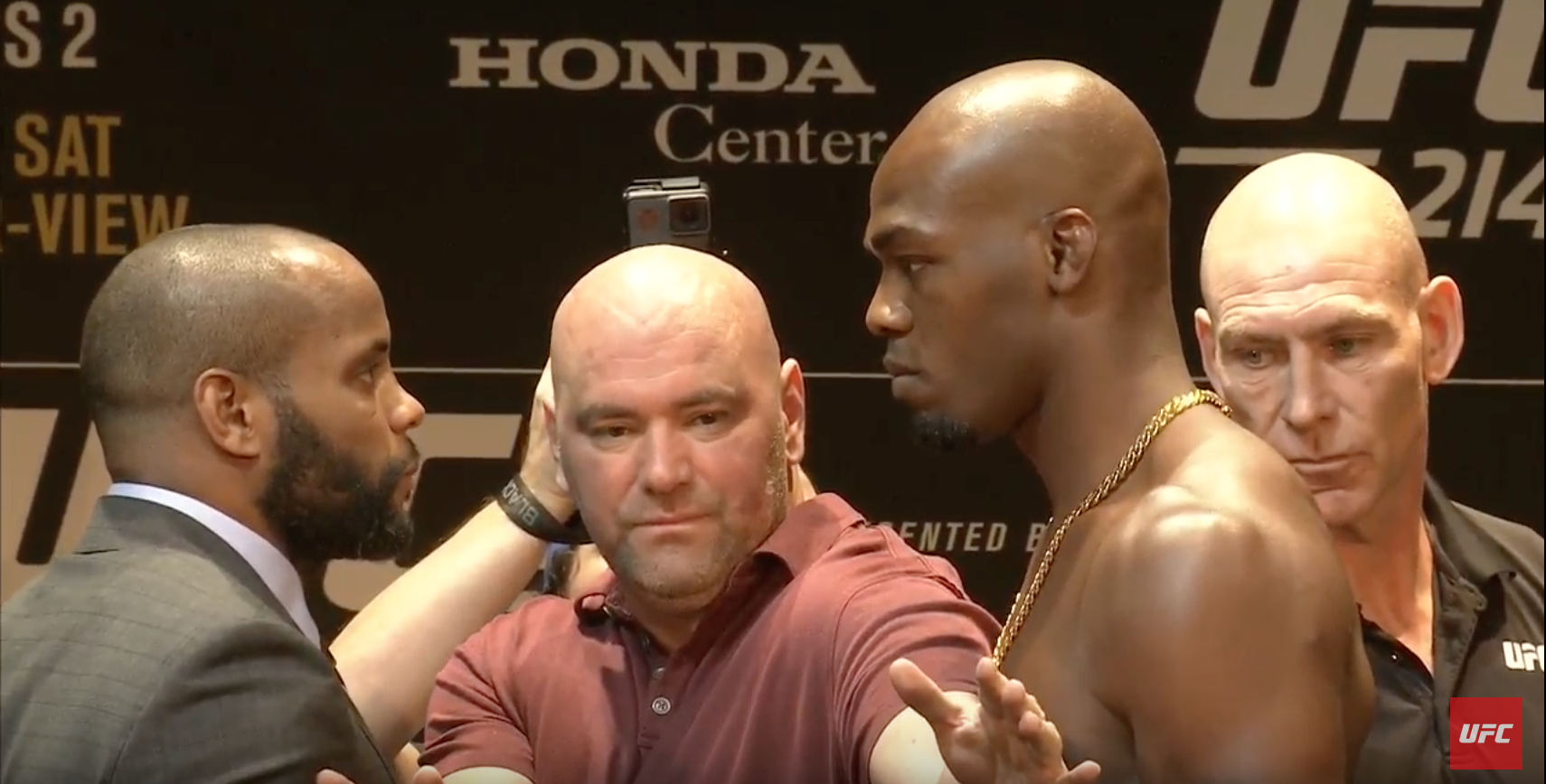 Jon Jones Daniel Cormier UFC 214 Jon Jones Daniel Cormier UFC 214 staredown